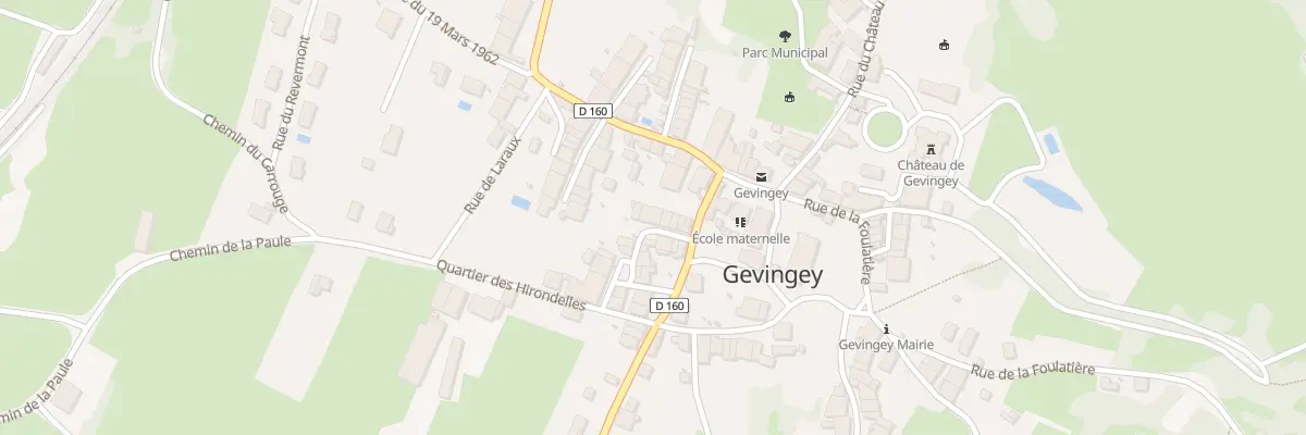 Plan du 8 Qua des Hirondelles à Gevingey
