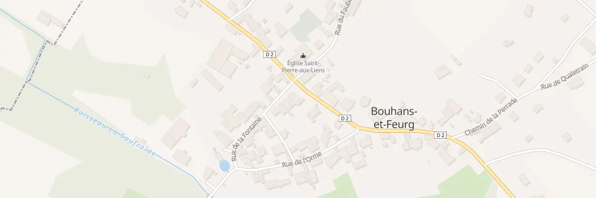 Plan du 17 Gr Grande Rue à Bouhans-et-Feurg