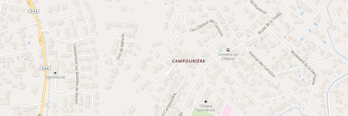 Plan de Imp Campourieres à Marseille 11e Arrondissement