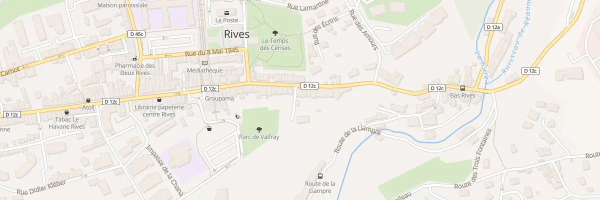 Plan du 20 Rue de la République à Rives