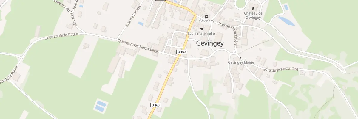 Plan du 25 Rue du Platane à Gevingey