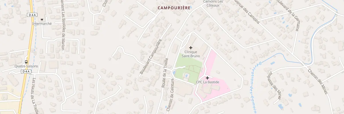 Plan du 66 Rte de la Treille à Marseille 11e Arrondissement