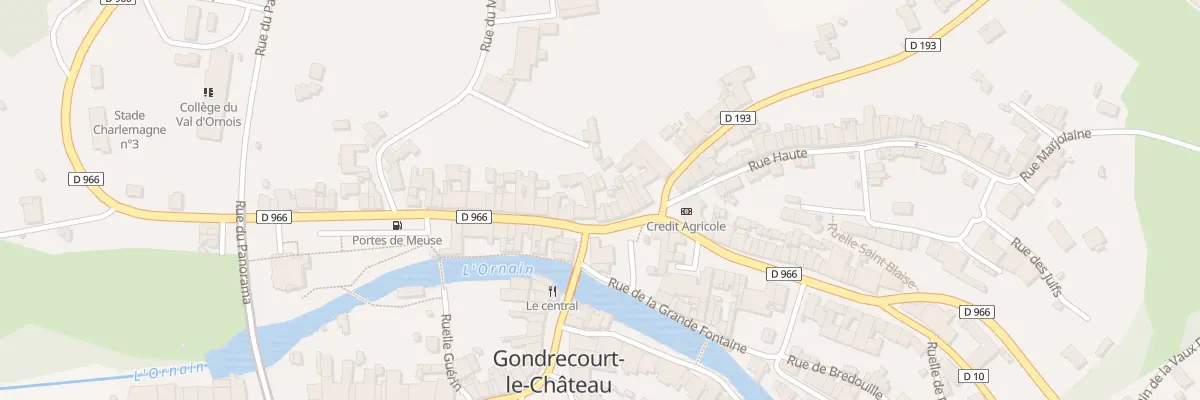 Plan du 5 Rue du Gen de Gaulle à Gondrecourt-le-Château