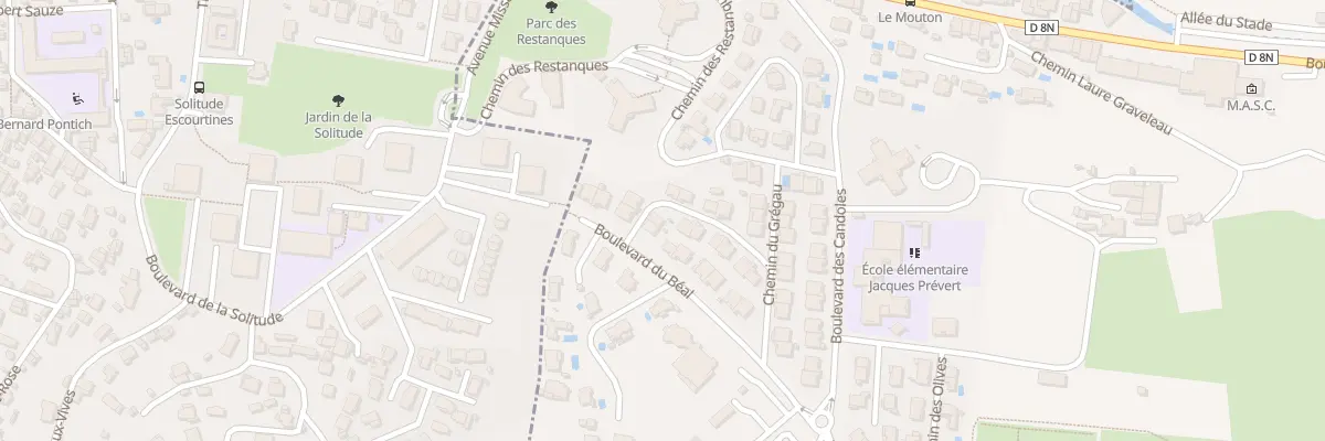 Plan du 9063 Che de la Petite Candolle à La Penne-sur-Huveaune