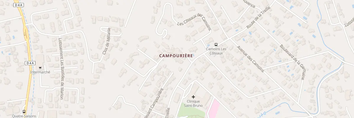 Plan du 1 Imp Campourieres à Marseille 11e Arrondissement