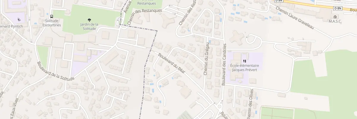 Plan du 9060 Che de la Petite Candolle à La Penne-sur-Huveaune