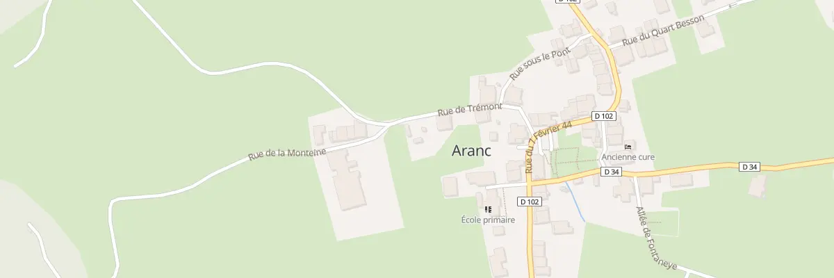 Plan du 165 Rue de Tremont à Aranc