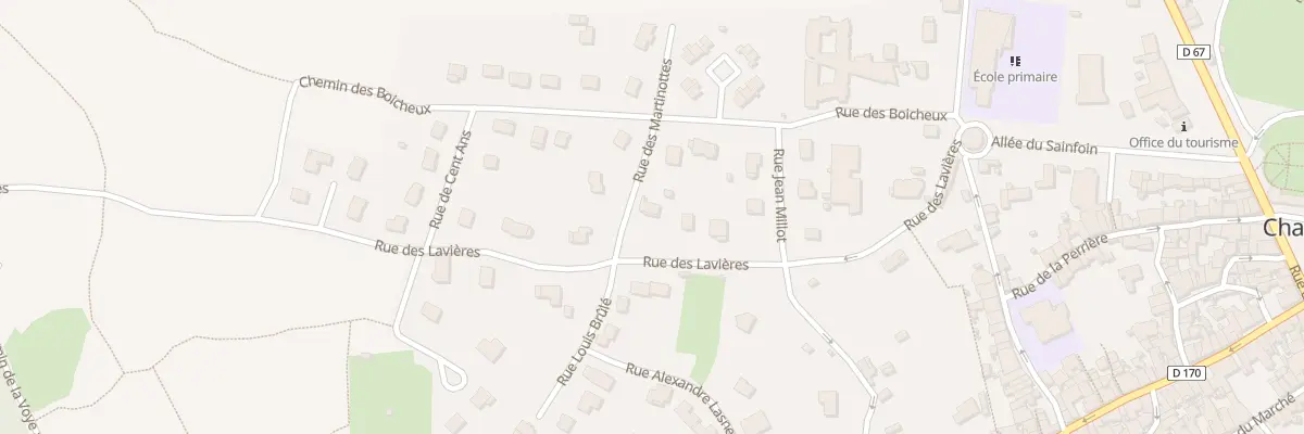 Plan du 6 Rue des Lavieres à Champlitte