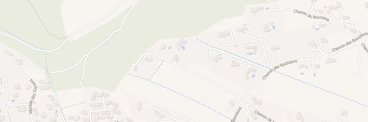 Plan du 6500 Che des Bastidons à Meyreuil