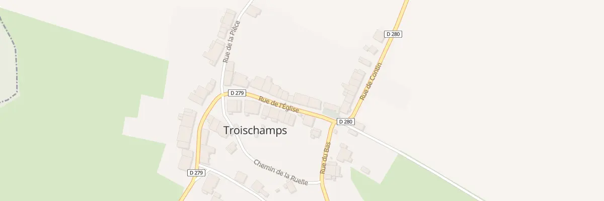 Plan du 6 Rue de l’Eglise à Troischamps à Haute-Amance