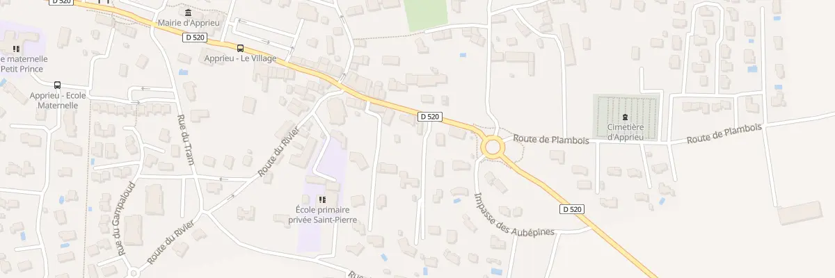 Plan du 23 Rte de Lyon à Apprieu