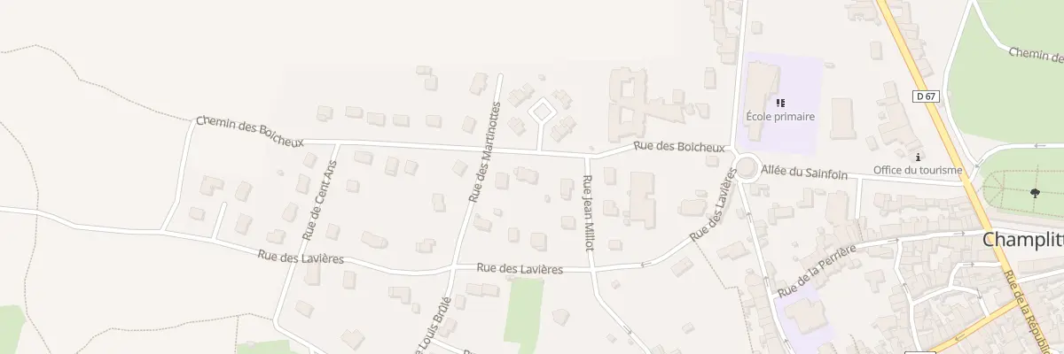 Plan du 3 Rue des Boicheux à Champlitte