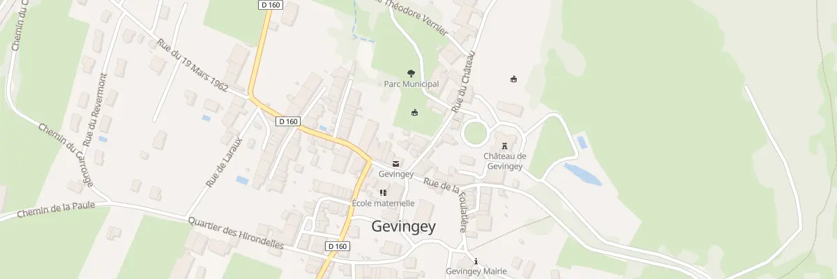 Plan du 7 Rue du Chateau à Gevingey