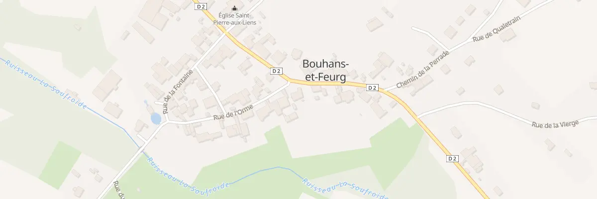 Plan du 13 Gr Grande Rue à Bouhans-et-Feurg