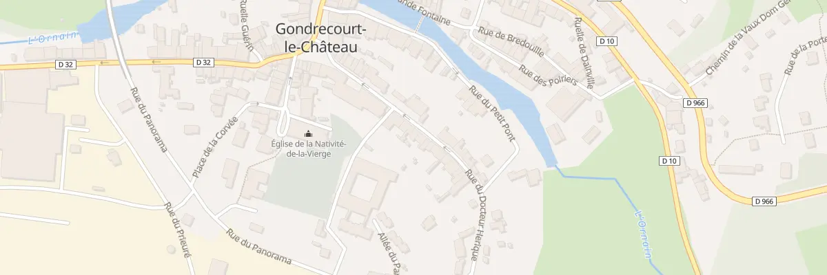Plan du 10 Rue du Docteur Herique à Gondrecourt-le-Château