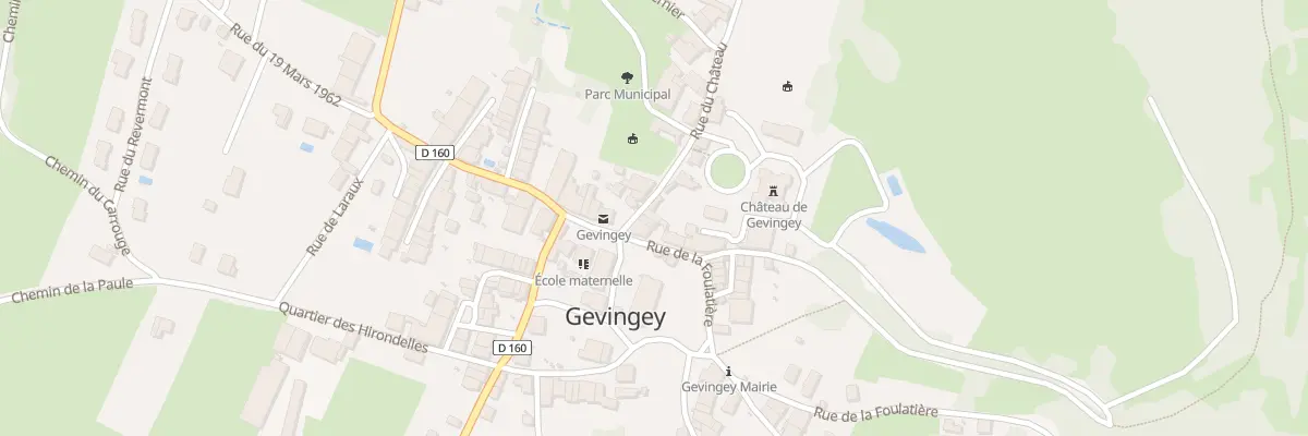 Plan du 6 Rue du Chateau à Gevingey