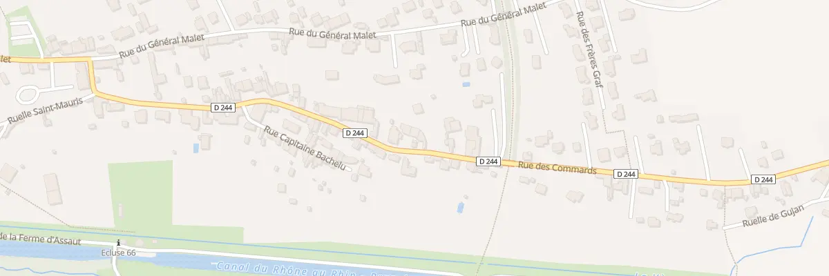 Plan du 58 Rue des Commards à Dole
