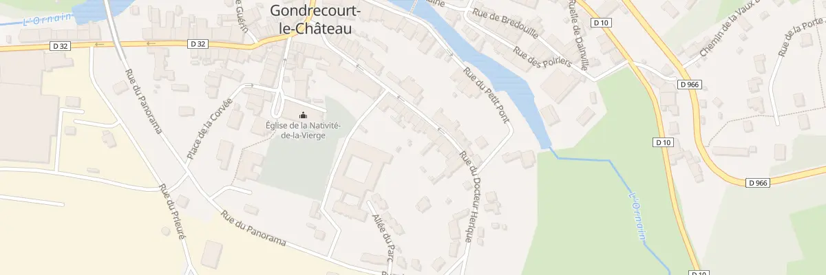 Plan du 14 Rue du Docteur Herique à Gondrecourt-le-Château