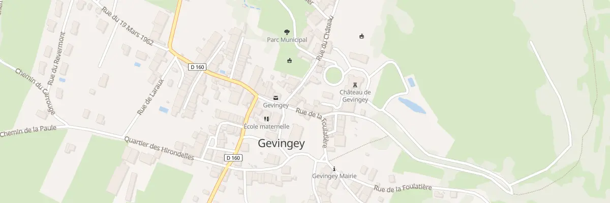 Plan du 5218 Rue de la Foulatière à Gevingey