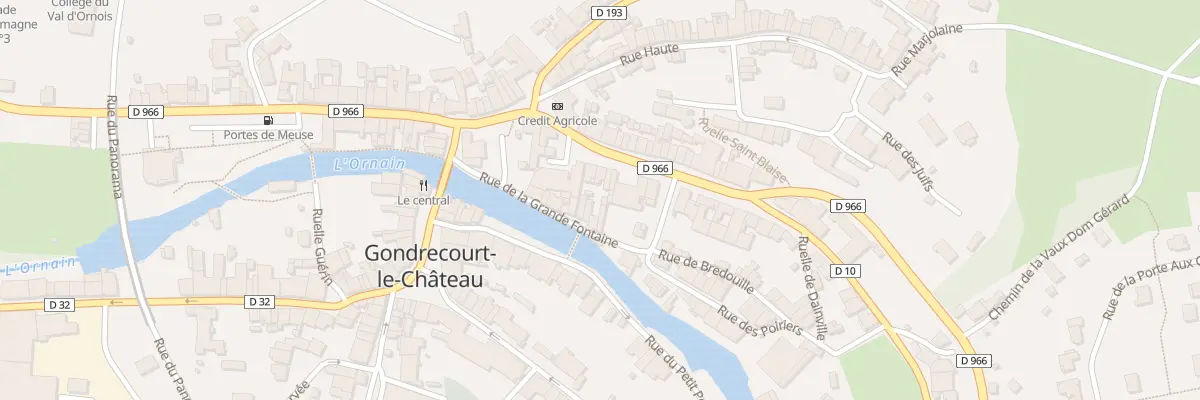 Plan du 10 Rue Raymond Poincare à Gondrecourt-le-Château