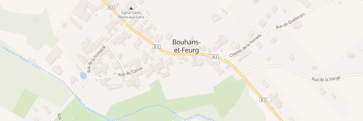 Plan du 11 Grande Rue à Bouhans-et-Feurg