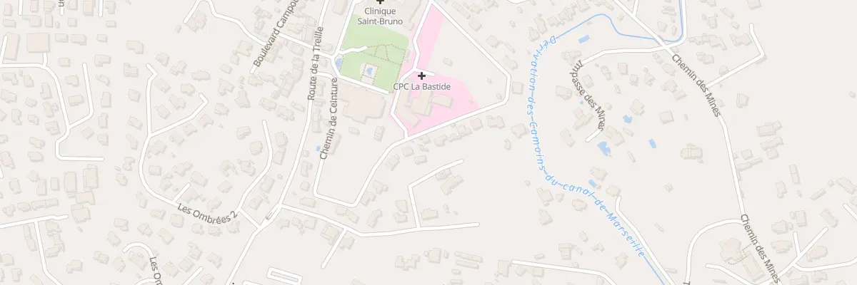 Plan du 24 Bd de Ceinture Parc Thermal à Marseille 11e Arrondissement