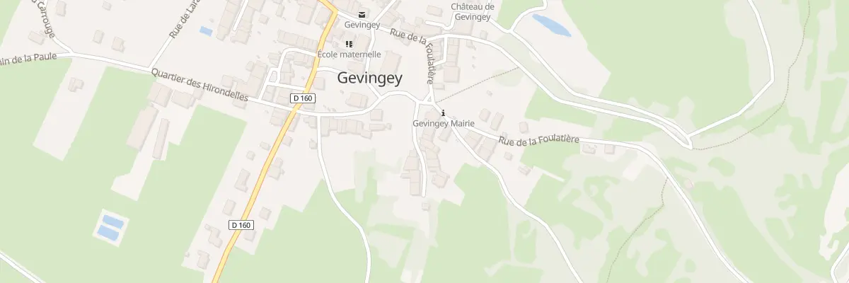 Plan du 1 Imp de la Godarde à Gevingey