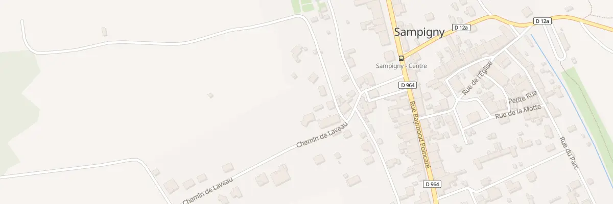 Plan du 1 Cr No 7 Dit de Laveau à Sampigny