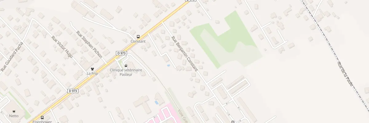 Plan du 12 Rue Benjamin Constant à Dole