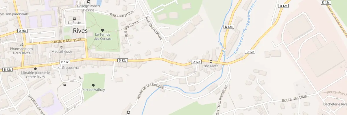 Plan du 33 Rue du Bas Rives à Rives