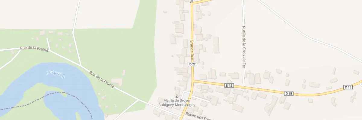 Plan du 33 Grande Rue A Broye à Broye-Aubigney-Montseugny