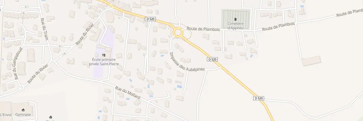 Plan du 123 Imp des Aubepines à Apprieu