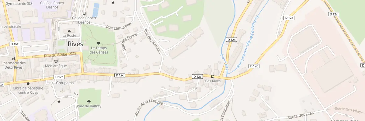 Plan du 77A Rue des Amours à Rives