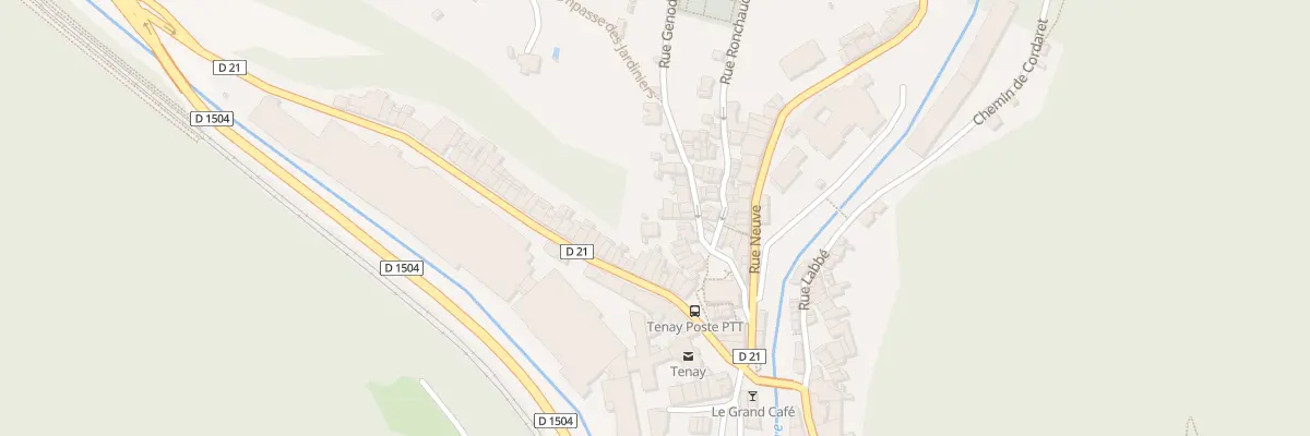 Plan du 34 Rue Genod à Tenay