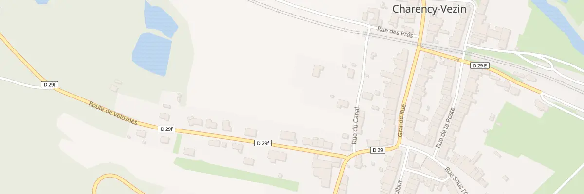 Plan du 1 Rue du Canal à Charency-Vezin