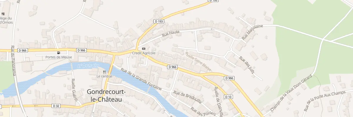 Plan du 23 Rue Raymond Poincare à Gondrecourt-le-Château