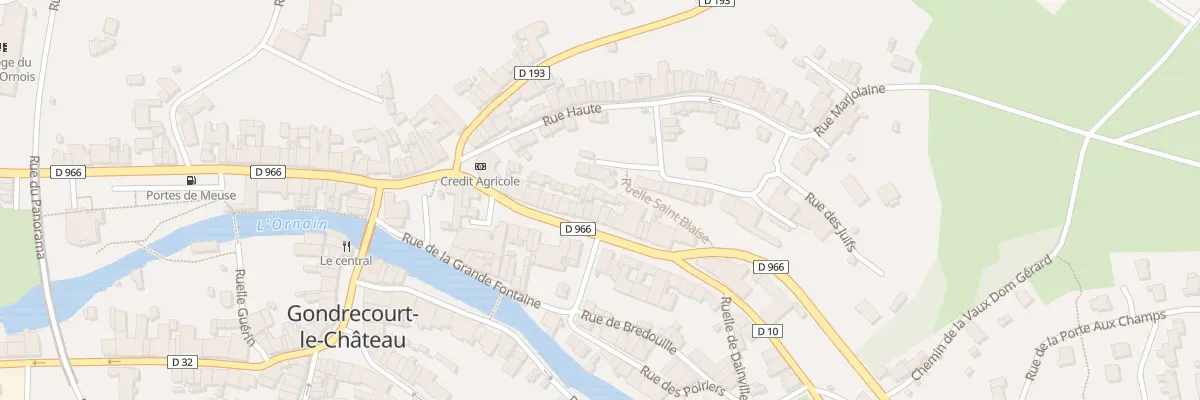 Plan du 25 Rue Raymond Poincare à Gondrecourt-le-Château