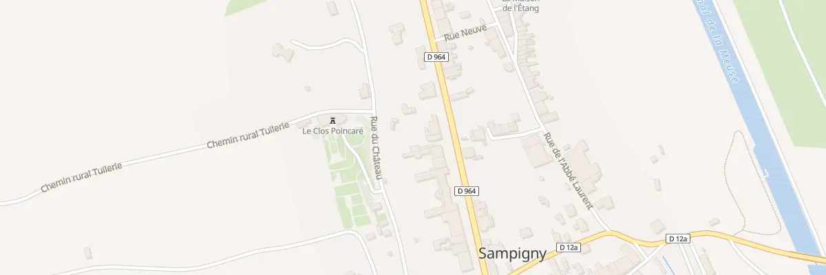 Plan du 84 Rue Raymond Poincare à Sampigny