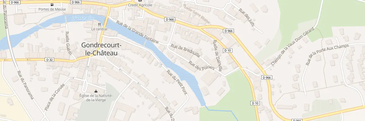 Plan du 4 Rue des Poiriers à Gondrecourt-le-Château