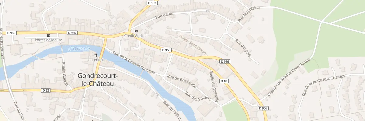 Plan du 26 Rue Raymond Poincare à Gondrecourt-le-Château
