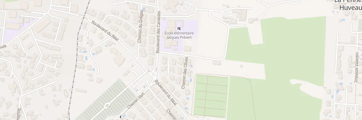 Plan du 128 Che des Oliviers à La Penne-sur-Huveaune