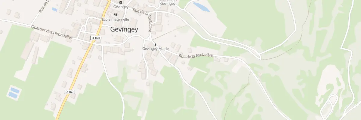 Plan du 18 Rue de la Foulatière à Gevingey