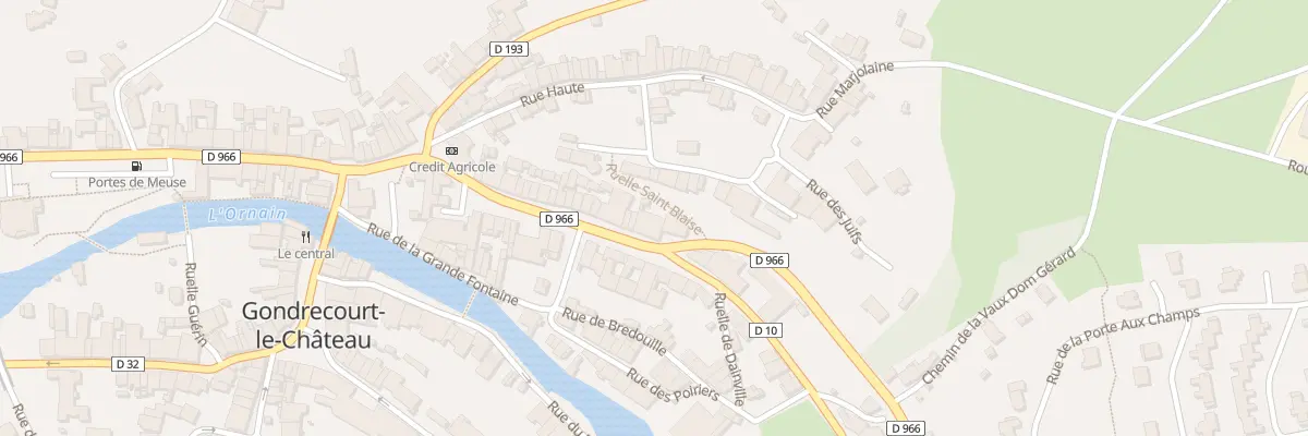 Plan du 33 Rue Raymond Poincare à Gondrecourt-le-Château