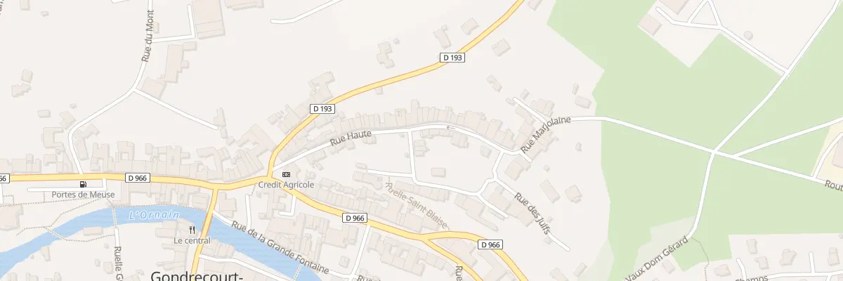 Plan du 1 Rue du Pilori à Gondrecourt-le-Château