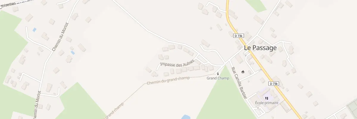 Plan du 14 Imp des Aulnes au Passage