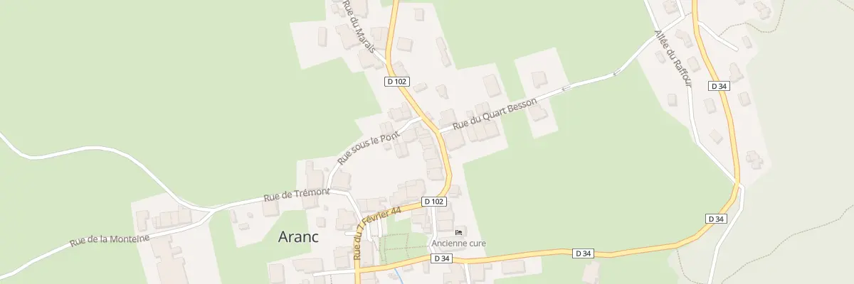 Plan du 435 Rue du 7 Fevrier 44 à Aranc