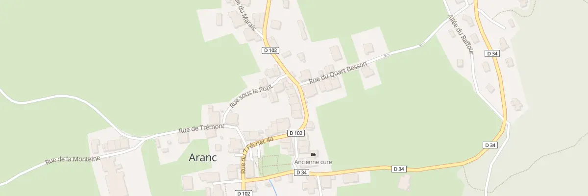 Plan du 415 Rue du 7 Fevrier 44 à Aranc