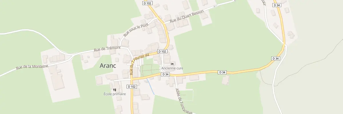 Plan du 40 Rue de l’Eglise à Aranc