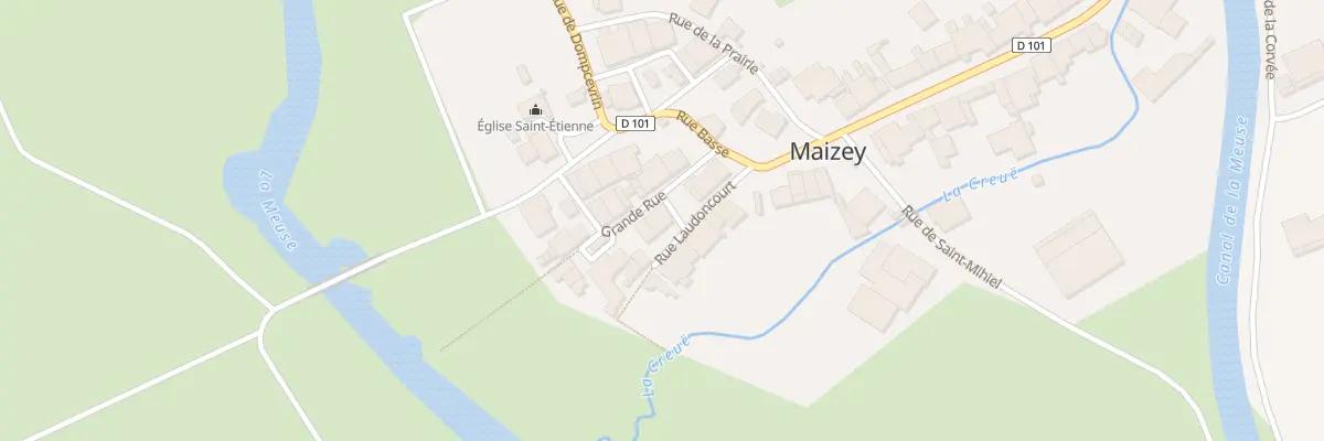 Plan de la Rue Laudoncourt à Maizey