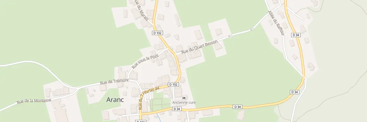 Plan du 410 Rue du 7 Fevrier 44 à Aranc